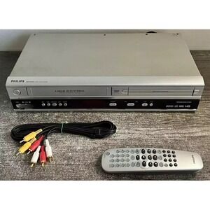MINT!   2005 Philips 3050V  DVD/VCR VHS Recorder Combo  w/ Remote- WORKS GREAT!